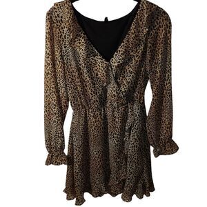 Justin Boots Cowboy Boots.Women S 6 Semi Sheer Leopard Print Lined‎ Cinch Waist